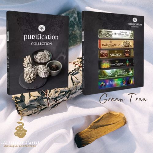 encens green tree coffret de 6 fragrances purification collection