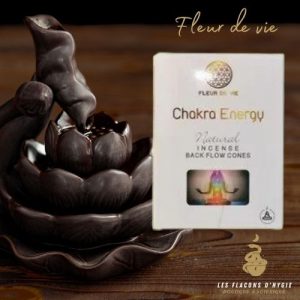 encens fleur de vie chakra energy backflow
