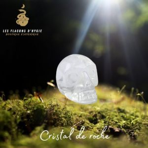 crâne cristal de roche 2 cm