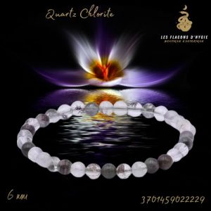 bracelet boule 06mm quartz chlorite a