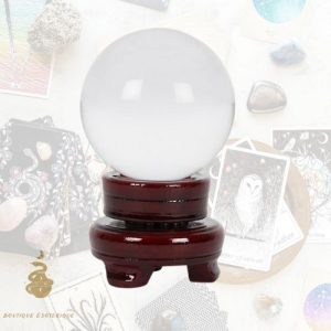 divination boule de cristal 9cm