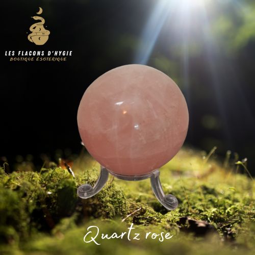 sphère quartz rose 5cm