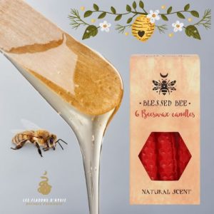 Bougie Magique en Cire d'abeille rouge Lot de 6 Magic Spell