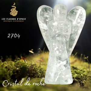 ange cristal de roche 8.5 cm
