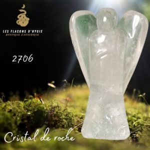 ange cristal de roche 8.5 cm