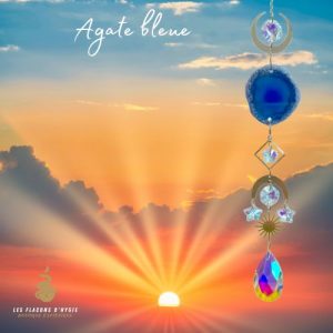 mobile soleil agate bleue